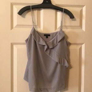 Gray velvet halter top, J Crew